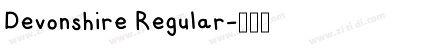 Devonshire Regular字体转换